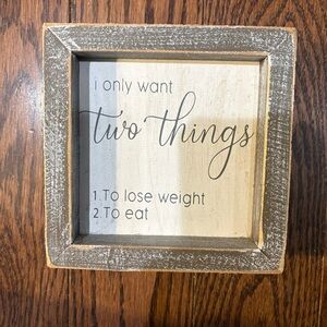 {Adam’s & Company} Wood Sign, 5.5” x 1.5”